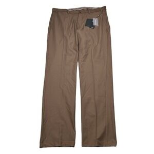 Michael Kors Performance Dress Pants Mens 38x34 Light Brown Classic Fit Fall NEW